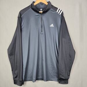 Adidas Golf Pullover Three Stripe 1/4 Zip Sweatshirt Athleisure Sporty Mens XL
